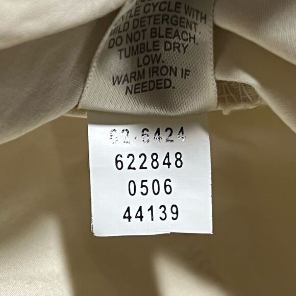 J. Jill 100% Cotton Cream Cargo Pants 2 - Picture 7 of 8
